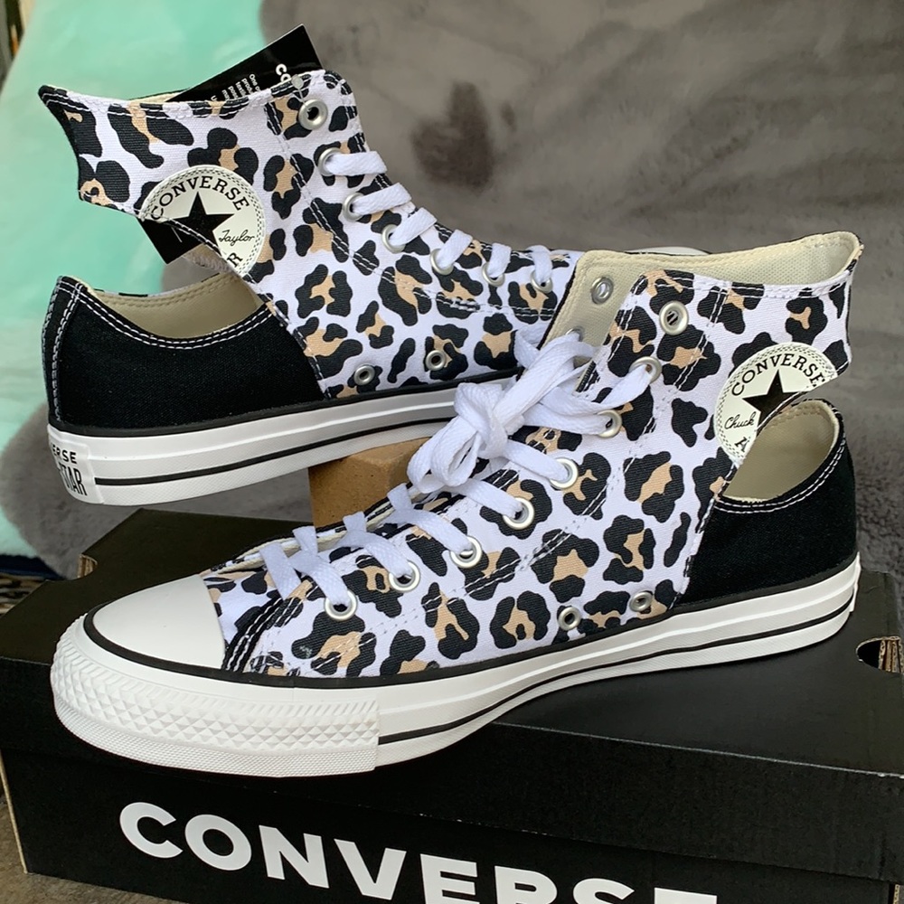 CONVERSE CTAS TWISTED UPPER HI BLACK/WHITE/DESERTM - Picture 12 of 15